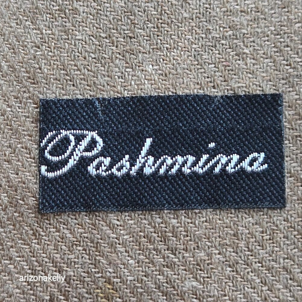 Cashmere Pashmina With Paisley Design Scarf Wrap - Picture 9 of 10
